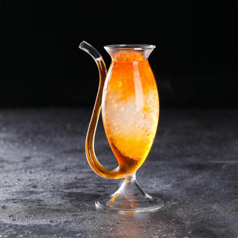 1PC Creative Vampire Cup Wine Glass Goblet Cocktail Mug Straw