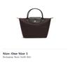 Longchamp Le Pliage Green Recycled Canvas Tote Handbag Small Women's Mocha 1621919002