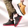 Fashion New Short Tube Low Top Anti Slip Waterproof Men's Rain Boots Popular Flat Bottomed Sleeve Men's Rain Boots