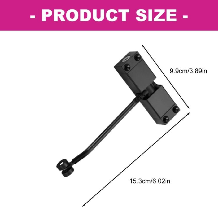 Smarted Spring Loaded Door Closer Quiet Operation Corrosion Resistant Aluminum Easyly Installation Home Security