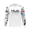 HUK Men's and Women's Long-sleeved Fishing Suits Absorb Moisture, Sweat, and Sun Protection. Luyatai Fishing Hooded Fishing Suits