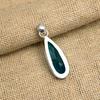 Indicolith Natur Edelstein Schmuck Anhänger 925 Massiv Sterlingsilber Geschenk für Jahrestag