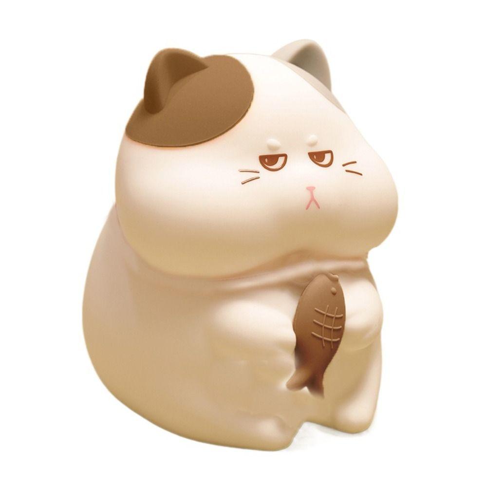 Funny Silicone LED Cat Night Light Cute Colorful Bedside Light USB Charging Creative Desk Lamp Bedroom