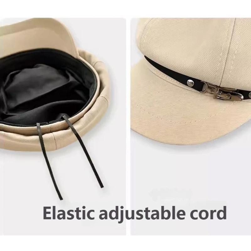 Handmade Berets Punk Unisex Painter Hat for Girls Dark Cabbie Hat for Outdoor Leisure Modern Hat Accessories