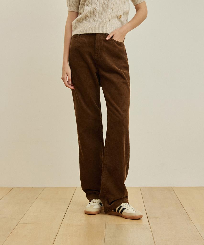 WAARFORWOMAN [Fleece-Lined] W93 Corduroy Wide Pants (4 Colors)