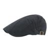 Twill Forward Hat Men'S Washed Cotton Solid Color British Cap Beret Women'S Spring Summer Outdoor Sun Hat