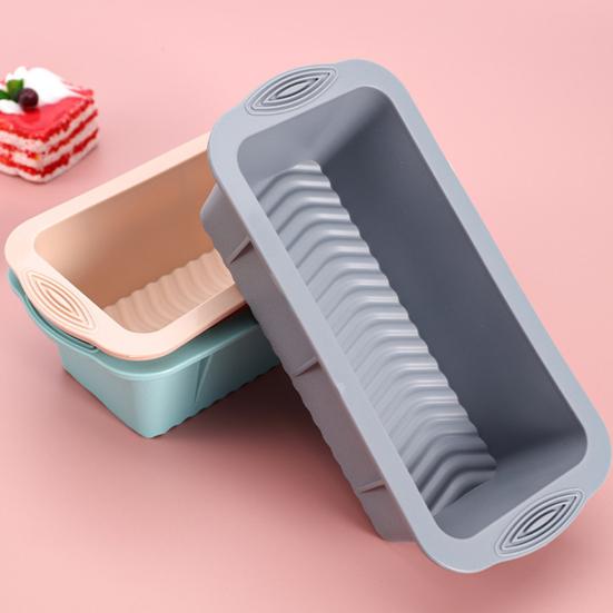 Silicone Bread Loaf Pan Non-Stick Baking Mold Easy Release Rectangular Oven Pan Heat-Resistant Easy To Clean Cake Mold Pans
