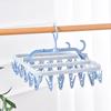 Multifunctional 32-Clip Side-Hanging Drying Rack for Dorms and Home Use, Ideal for Underwear and Sock Storage.