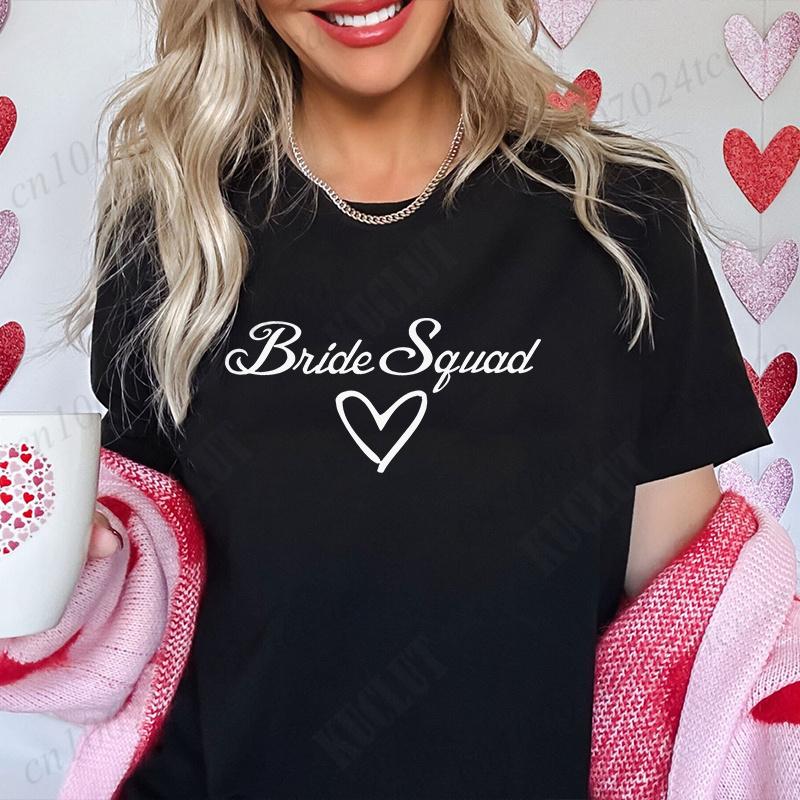 Brudtärne-skjorta för kvinnor, Team Bride Squad Möhippetoppar, Brudtärne-t-shirt, Bröllopsmodekläder för tjejer