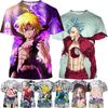 Letné Vypredajové Anime Postava Kreatívny Dizajn 3D Tlač Cool a Personalizované Módne Tričko