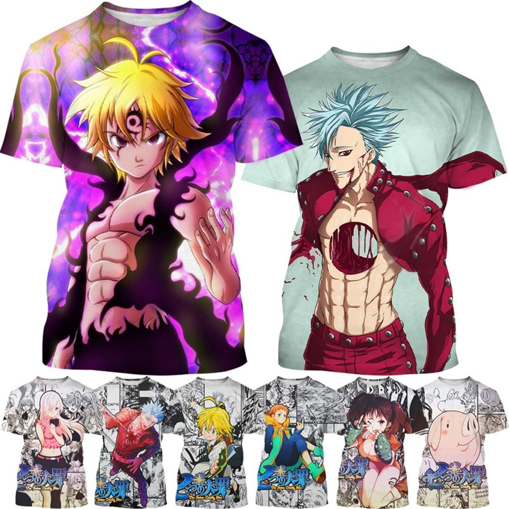 Letné Vypredajové Anime Postava Kreatívny Dizajn 3D Tlač Cool a Personalizované Módne Tričko