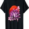 Japan Zen Circle Cherry Blossom Lotus  T-Shirt