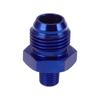 A ABSOPRO Female Flare Reducer Hose Fitting Adapter TF AN8 1/8 NPT Fuel Line Connector Aluminum Blue