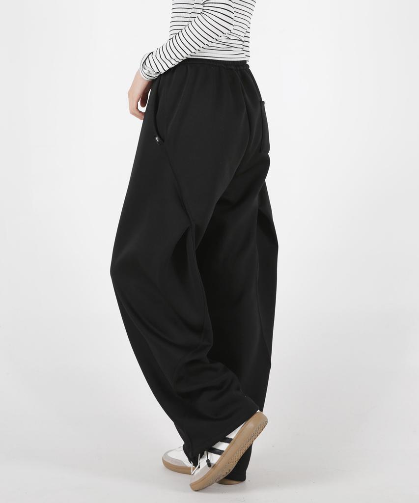 UMM Women'S Side Curve Cut Wide Fit String Pants 3 Colors