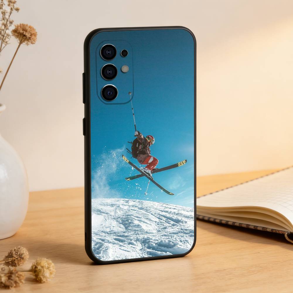 Sport Snowboarding Phone Case For Samsung S25,S24,S21,S22,S23,S30,Ultra,S20,Plus,Fe,Lite,Note,10,Black Cover