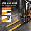 VEVOR Pallet Fork Extensions, 84" Length 5.5" Width, Heavy Duty Carbon Steel Fork Extensions for Forklifts, 1 Pair Forklift Extensions