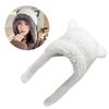 Plush Bear Ear Shape Trapper Hat Adult Ear Protect Hat Winter Warmer Hat Cold Christmas Presents for Students Teens
