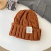 Knitted Woolen Hat for Women In Autumn and Winter Warm and Windproof  Japanese Style  High End Versatile Large Head Circumference  Pullover Hat
