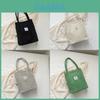 Trendy Plaid Canvas Tote Bag Stylish Korean Oversized Casual Commuter Handbag
