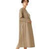 Pijama Maternitate Alăptare Lungă Maro Mocha [ANGELIEBE] Pijama, Gaze, Rochie A-line, Cămașă de noapte, Prenatală, Postnatală, Haine, Mânecă, L-LL,