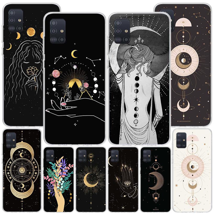 Moon Mystery Totem Witche Phone Case For Samsung Galaxy A52 A32 A22 A12 A51 A31 A50S A30S A20S A10S Note 20 Ultra 10 Plus S10 A7