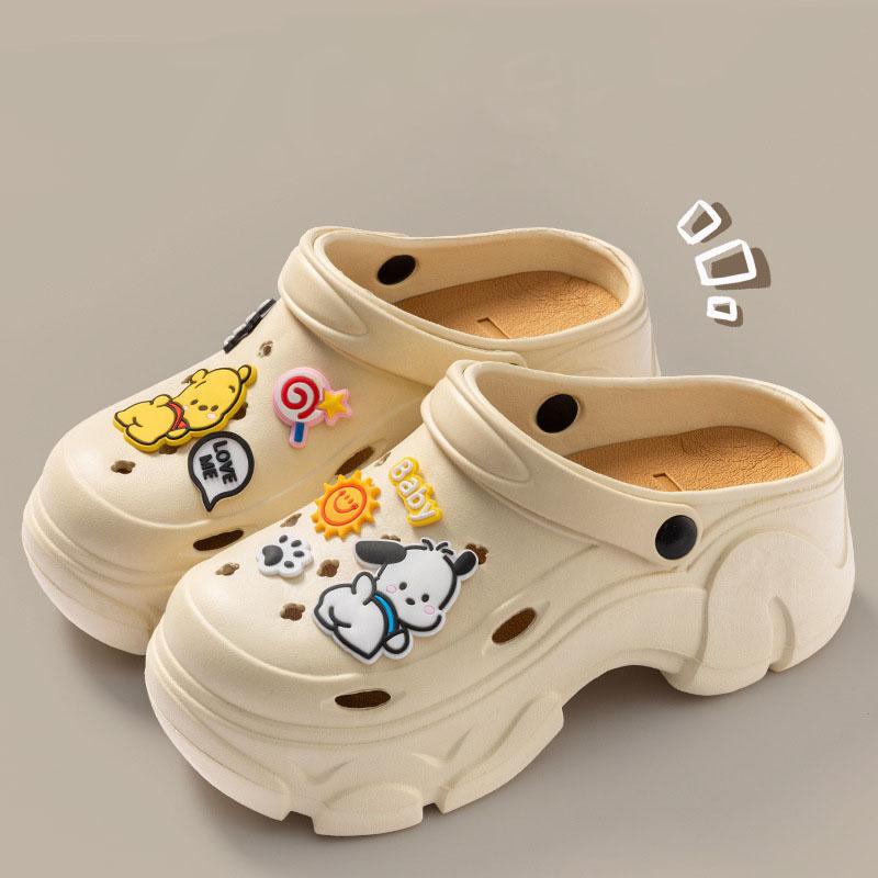 Fashion Platform Slippers Summer Women's Sandals Wedges Ladies Outdoor Clogs Thick Street Beach Slides Flip Flops Non-slip Garden Shoes