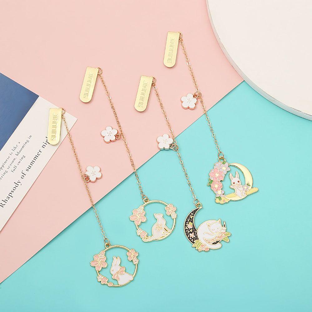Cute Rabbit Bookmark Metal Book Page Marker Exquisite Book Page Pagination