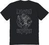 Lynyrd Skynyrd Band T Shirt for Men & Women Outlined Eagle Black Graphic Crew Neck Short Sleeve Tee