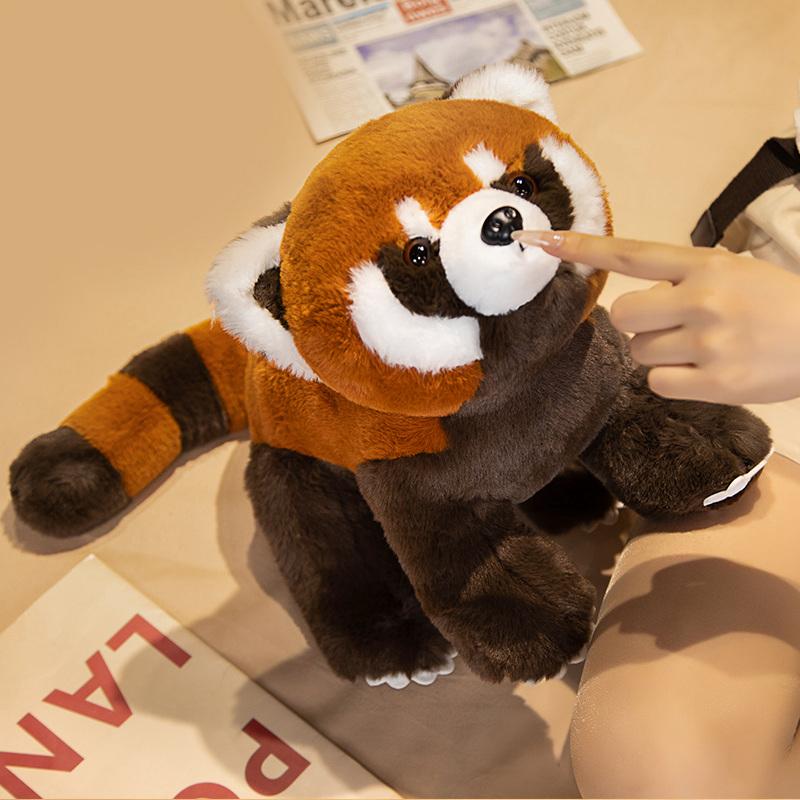 Lifelike Red Panda Plush Toy Cute Raccoon Stuffed Animal Soft Doll Gift For Kids Girlfriend Birthday Christmas