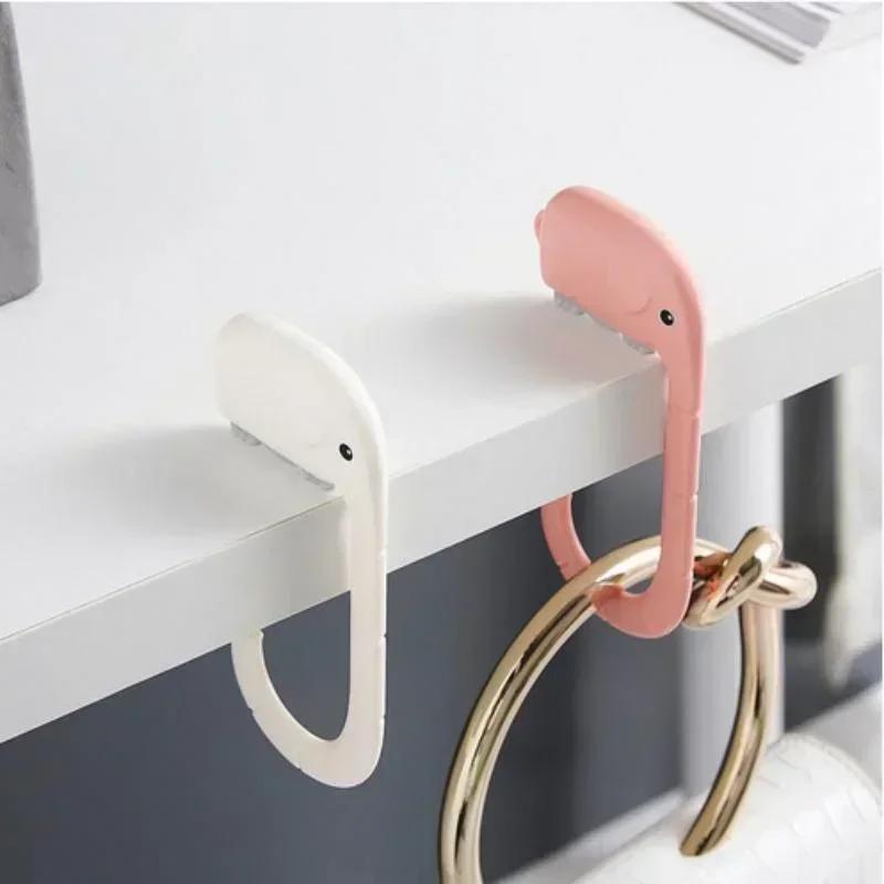 Hanging Bag Student Desk Deskside School Bag Hook Non-Punching Portable Mobile Office Desktop