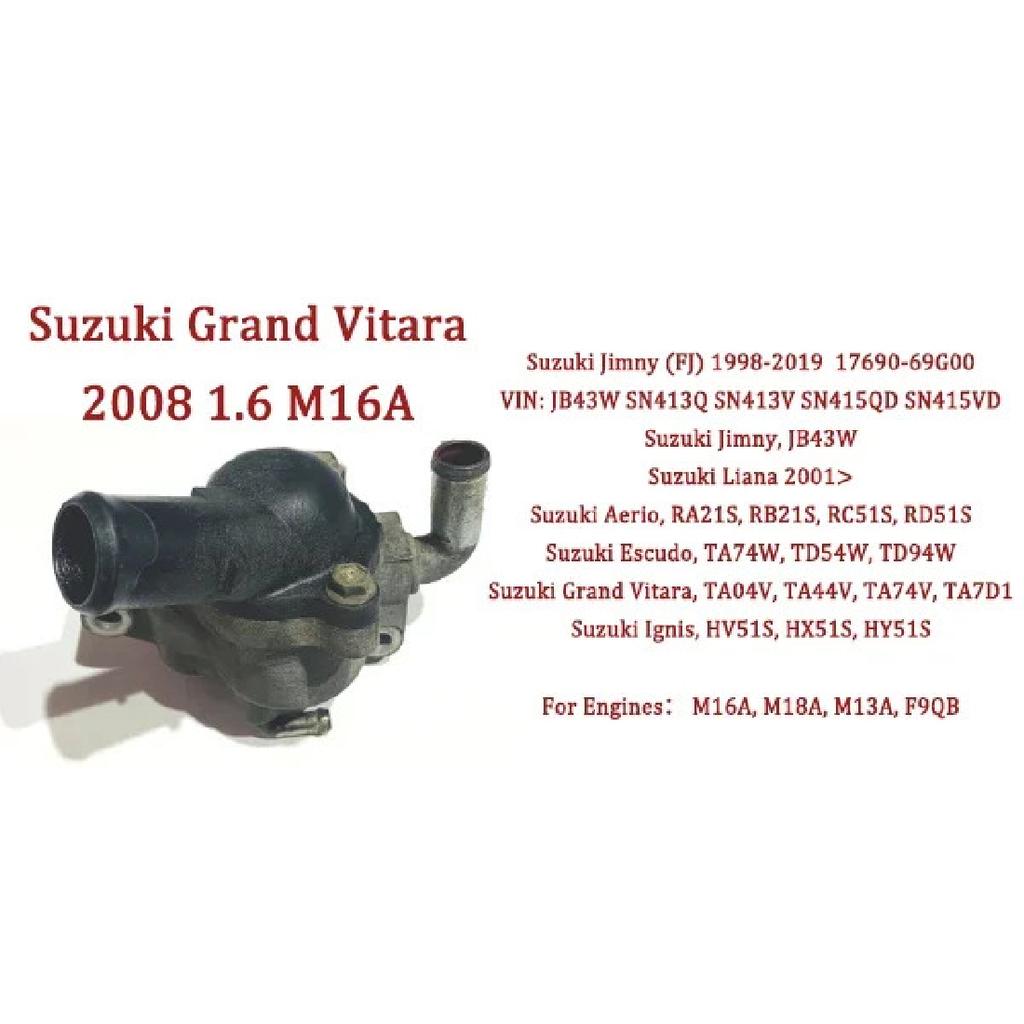 Thermostatgehäuse & Thermostat 17690-69G00 17690 69G00 17560-80A00 SET Für Suzuki Jimny 1998-2019 Grand Vitara II 2005-2015