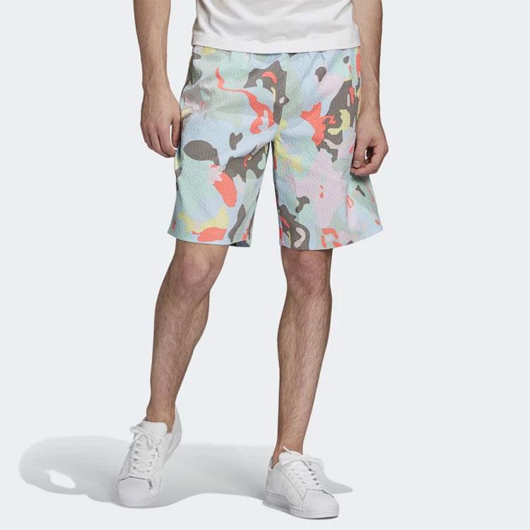 adidas Shorts Originals Trèfle Imprimé All-Over avec Cordon de Serrage et Coupe Régulière Shorts pour Homme Floral FM2244
