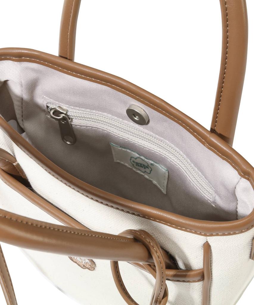 Covernat Woman Cloverheart Emma Round Tote Bag Brown