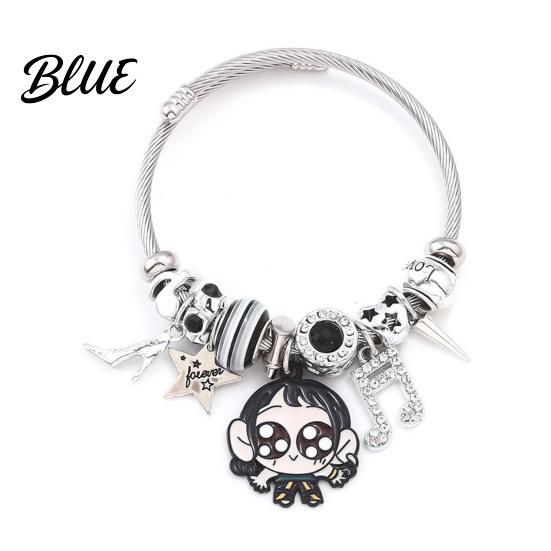 Bracelet Demon Hunters-Inspired Zinc Alloy Enamel Cat Charms Snake Expression