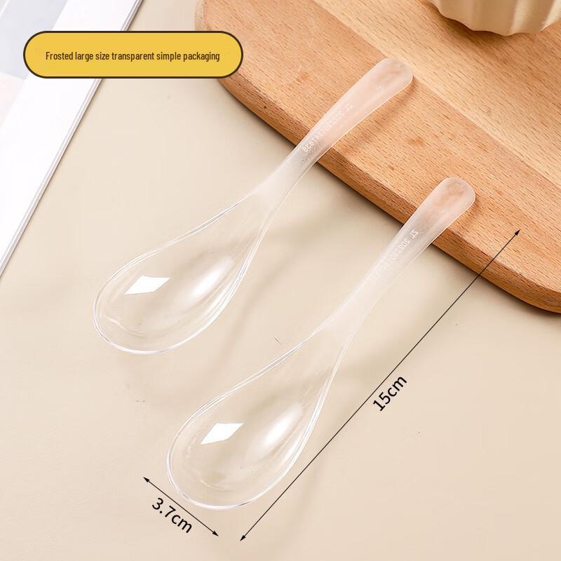 Disposable Frosted Plastic Spoons