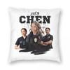 Lucy Chen Melissa O'Neil The Rookie Square Pillowcase Polyester Linen Velvet Pattern Zip Decor Sofa Seater Cushion Cover 18"