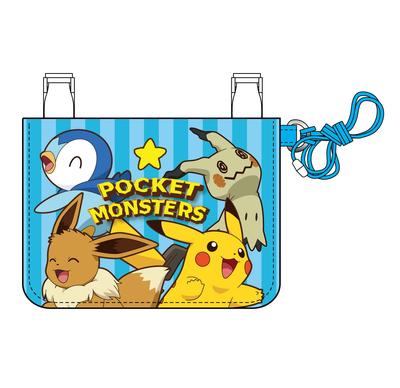 Sun Art Mini Wallet with Neck Blue 3832 Pokémon Cord, [PM BLE]