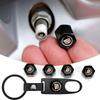 Car Tire Valve Cap Wheel Stem Cover with Wrench KeyChain For Cadillac XT5 XTS CTS BLS SLS DTS SRX Escalade Tiburon Deville