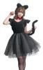 Clearstone Cosplay Halloween Petit Chat Noir Black Cat Black Dámské
