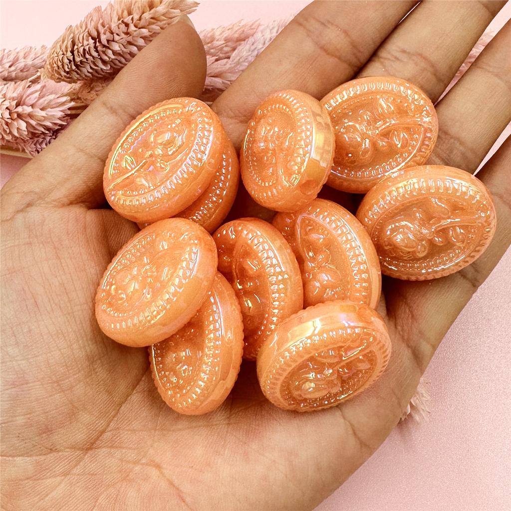 Creative 23.3*27.7mm Fashion Rose Flower Beads Acrylic DIY Jewelry Accessories Charms For Bracelet Necklace Making Pendants 10Pcs Accessories