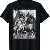De Ridder, de Dood en de Duivel door Albrecht Dürer Unisex-Volwassenen T-shirt Zwart Klein