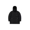 Li Ning Sports Fashion Series Mid-Length Hooded Down Jacket Winter Men Outerwear Standard-Black AYMQ247-1