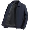 Abrigo Chaqueta de Hombre Estilo Primavera y Otoño para Hombres de Mediana Edad Color Sólido Casual Solapa Ropa de Hombre