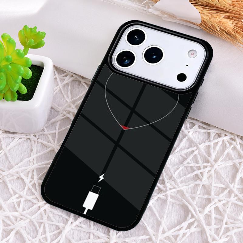 Cellphone Screen Phone Battery Icon Phone Case for iPhone 17 Air 16 15 11 12 14 13 Pro Max Shockproof Cover