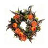 Herbst-Willkommenskranz - Elegantes Kürbis-Pfingsrosen-Design für Thanksgiving & Festival