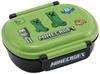 Skater Children's Lunch Box, 1-tier, 360ml, with Inner Divider (Side Dish Container), Dome-shaped for Fluffy Packing, Made In Japan, Minecraft