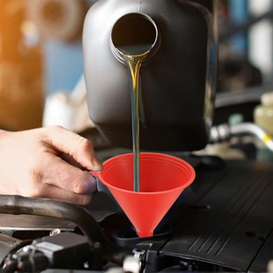 1 Set Automotive Funnels Wide Mouth Fuel Funnels Plastic Long Neck Oil Funnels Flexible Right Angle Funnels with Detachable Spout Filter