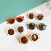 Junge Mädchen Niedliche Cartoon-Bärenform Mode Runde Sonnenbrille Kinder Vintage Sonnenbrille UV-Schutz Klassische Kinderbrille