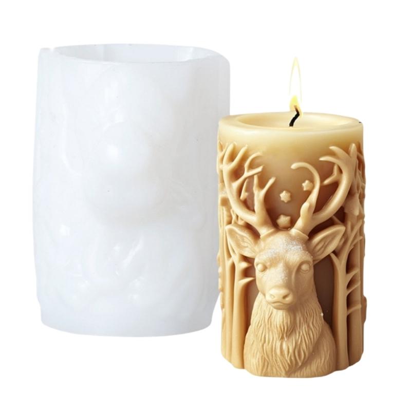 Christmas Themed Silicone Molds for Candle Christmas Decoration, Epoxy Resin, Home Decoration