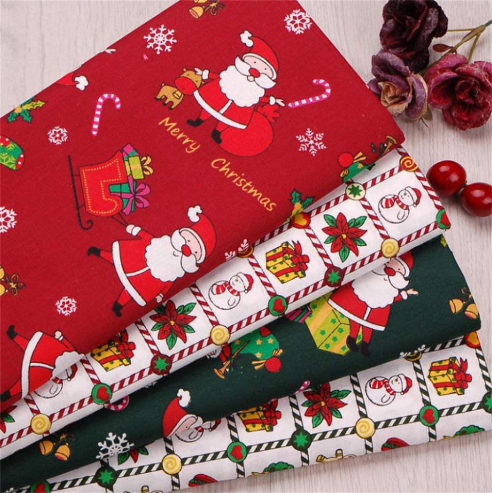 Weihnachts Baumwollstoff Patchwork Gesteppter Stoff für Kleiderherstellung Hemden Kleidung Nähen Patchwork DIY Handwerk